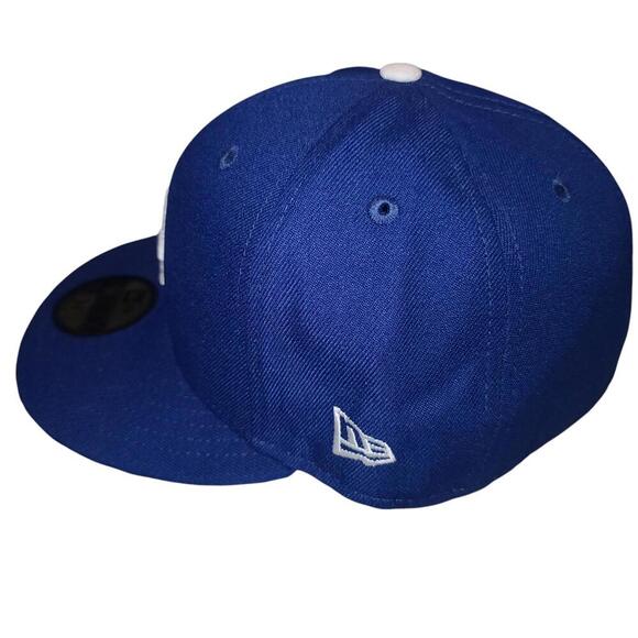 New Era Los Angeles Dodgers Fitted Cap - Classic Blue Size 7 3/8 - Picture 3 of 8